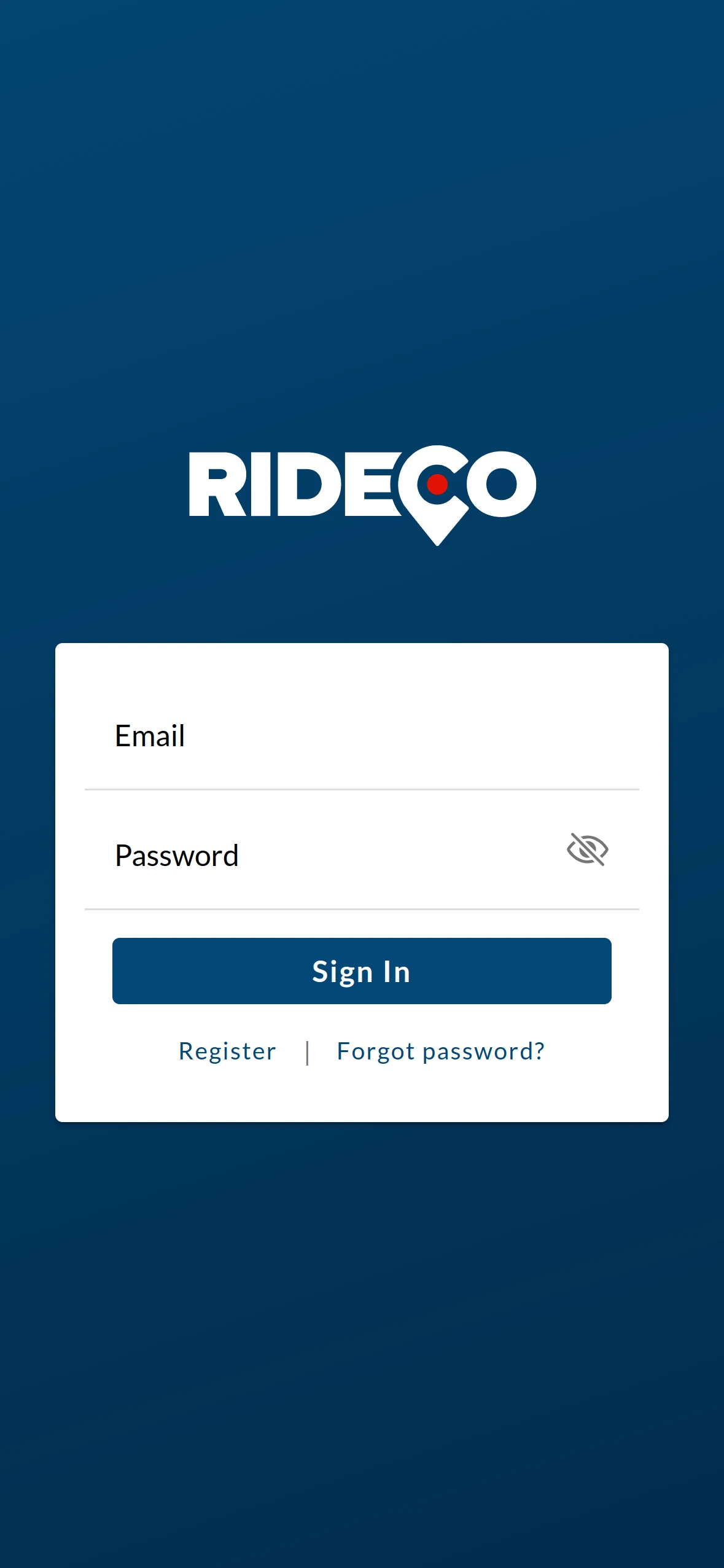 RideCo Waterloo screenshot