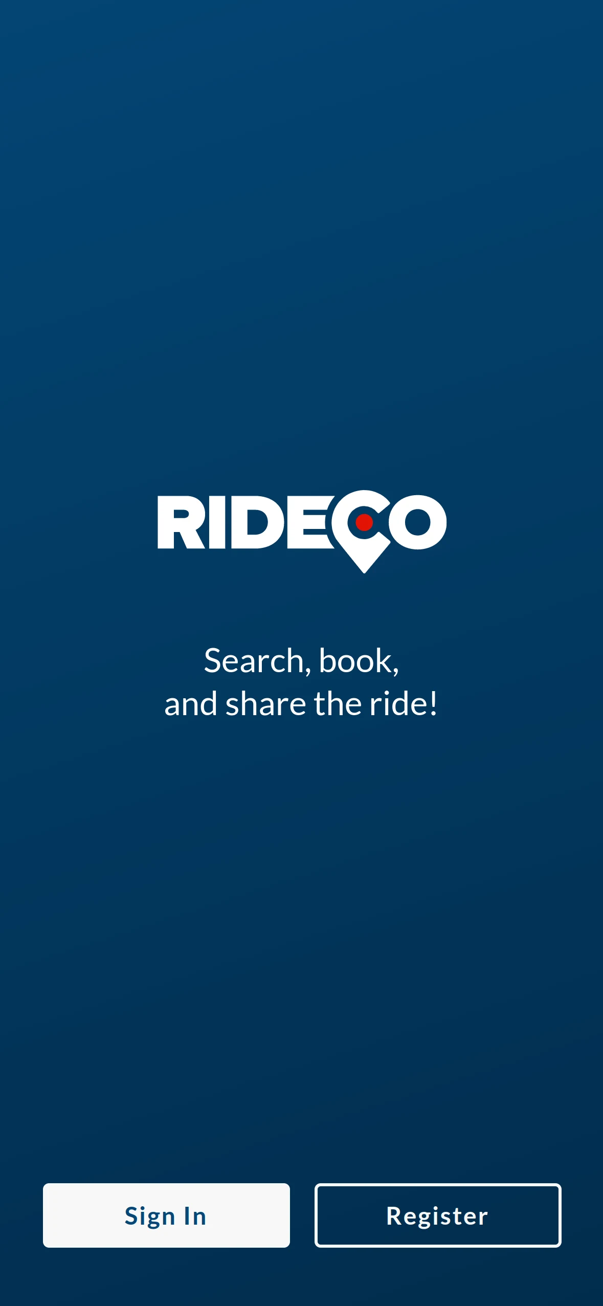 RideCo Waterloo screenshot